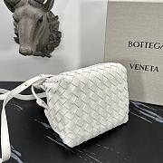 Bottega Veneta Small Parachute Shoulder Bag White-21cm - 5