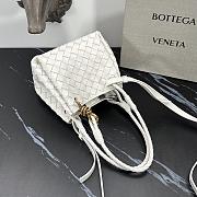Bottega Veneta Small Parachute Shoulder Bag White-21cm - 2