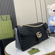 GUCCI GG MARMONT LARGE SHOULDER BAG BLACK-40cm x 21cm x 8.5cm - 3