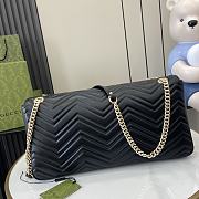 GUCCI GG MARMONT LARGE SHOULDER BAG BLACK-40cm x 21cm x 8.5cm - 2