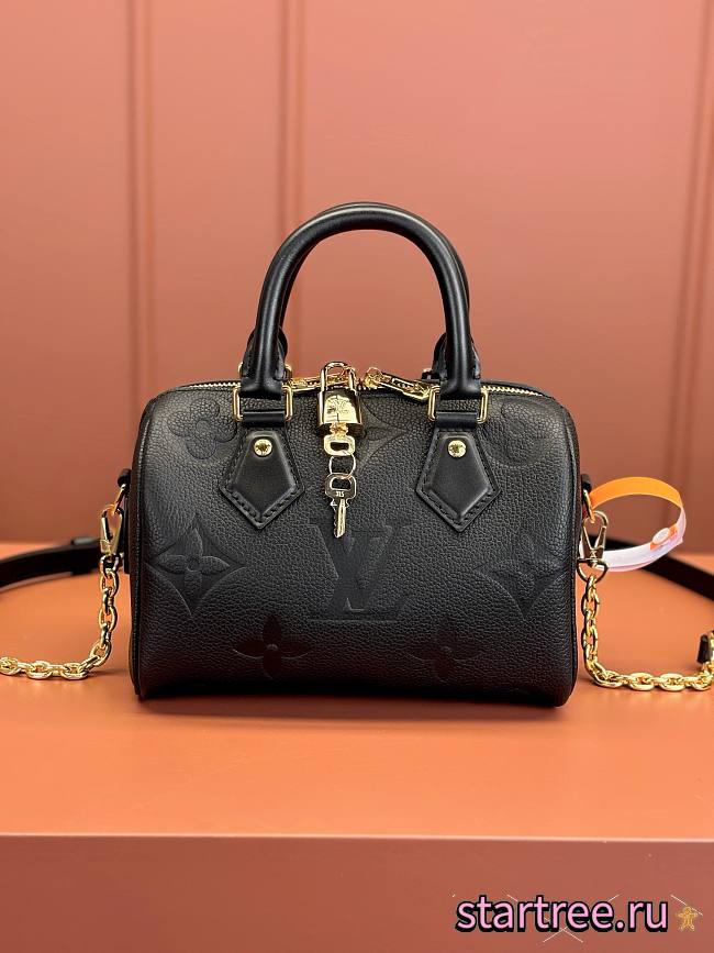 LOUIS VUITTON LV SPEEDY BANDOULIÈRE 20 BLACK M58953 - 1
