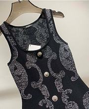 Balmain Paisley knit sleeveless dress - 5