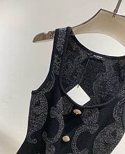 Balmain Paisley knit sleeveless dress - 3