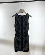 Balmain Paisley knit sleeveless dress - 4