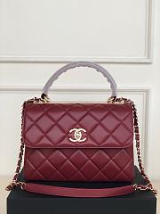 CHANEL BAG TRENDY CC Red Wine-25cm - 1