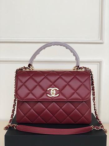 CHANEL BAG TRENDY CC Red Wine-25cm