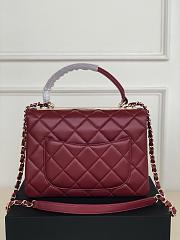 CHANEL BAG TRENDY CC Red Wine-25cm - 4