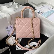 Chanel 23S Flap Bag Lamskin In Pink AS403515 -15.5*7.5cm - 2