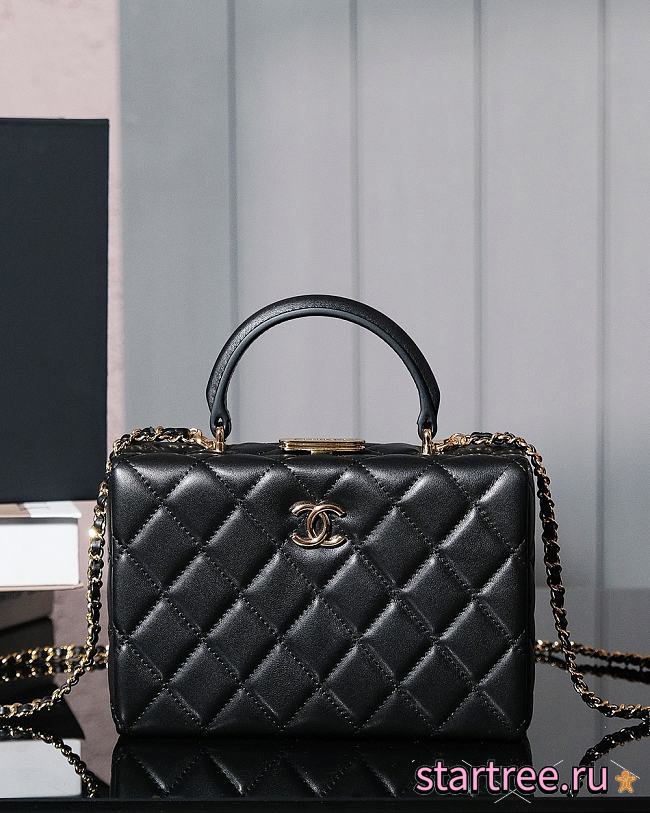 Chanel 25A Cosmetic bag Black-20*13*7CM - 1