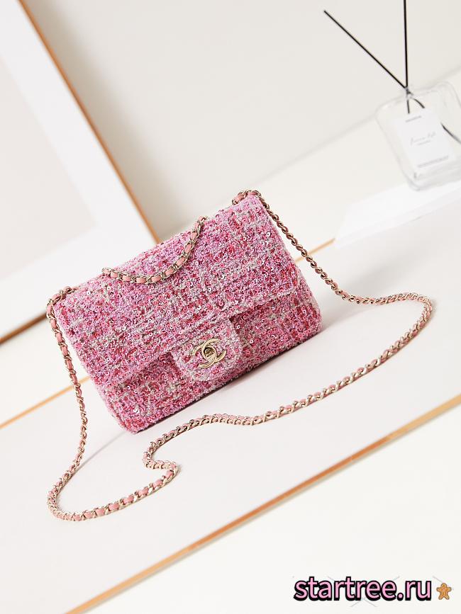 Chanel Small Classic Flap Bag 24A Pink AS3269-20cm - 1