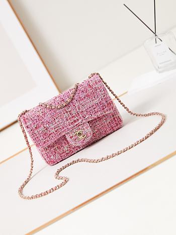 Chanel Small Classic Flap Bag 24A Pink AS3269-20cm