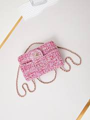 Chanel Small Classic Flap Bag 24A Pink AS3269-20cm - 2