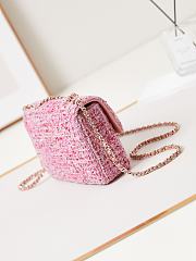 Chanel Small Classic Flap Bag 24A Pink AS3269-20cm - 4
