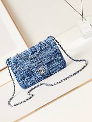 Chanel Small Classic Flap Bag 24A Blue AS3269-20cm - 1