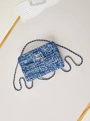 Chanel Small Classic Flap Bag 24A Blue AS3269-20cm - 3