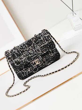 Chanel Small Classic Flap Bag 24A Black AS3269-20cm