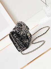 Chanel Small Classic Flap Bag 24A Black AS3269-20cm - 4