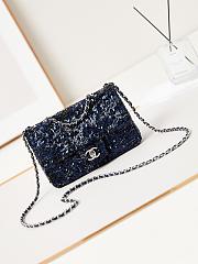 Chanel Small Classic Flap Bag With Sequins 24A  AS3269-20cm - 1