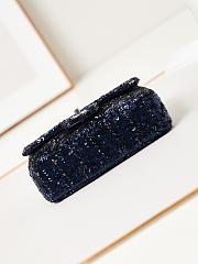 Chanel Small Classic Flap Bag With Sequins 24A  AS3269-20cm - 5