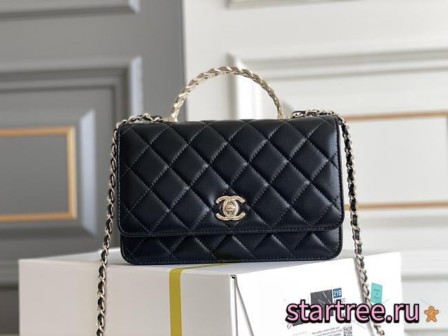 Chanel 24A WOC In Black-11/5*19.4cm - 1