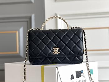 Chanel 24A WOC In Black-11/5*19.4cm