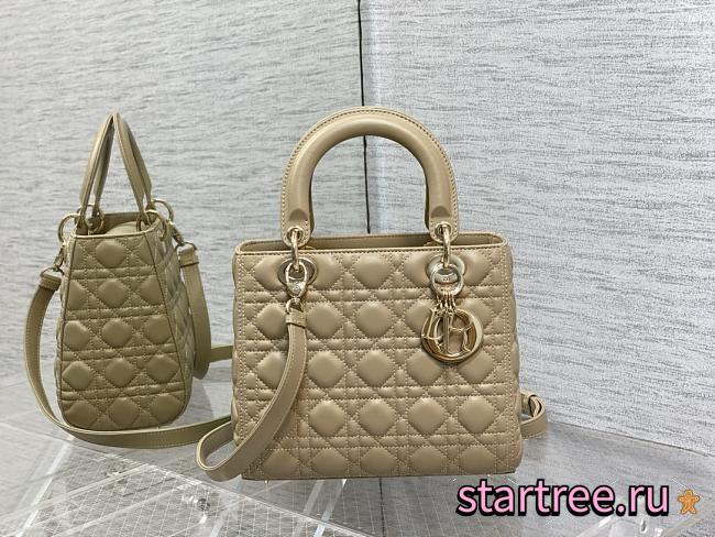 Christian Dior Medium Lady Dior Sand Colored-24cm - 1