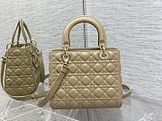 Christian Dior Medium Lady Dior Sand Colored-24cm - 2