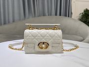 Christian Dior Mini Dior Jolie Top Handle Bag White-19cm - 1