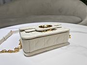 Christian Dior Mini Dior Jolie Top Handle Bag White-19cm - 4