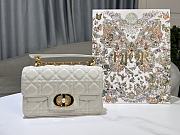 Christian Dior Small Dior Jolie Top Handle Bag White-22cm - 1