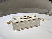 Christian Dior Small Dior Jolie Top Handle Bag White-22cm - 5