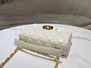 Christian Dior Small Dior Jolie Top Handle Bag White-22cm - 4