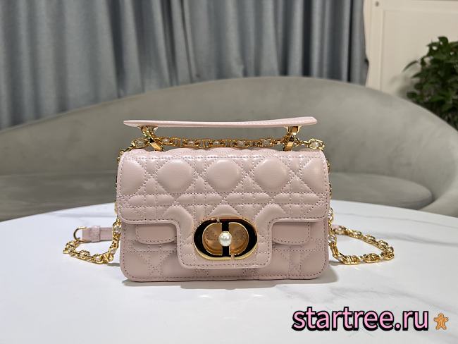 Christian Dior Mini Dior Jolie Top Handle Bag Pink-19cm - 1