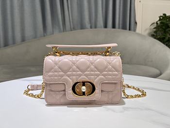 Christian Dior Mini Dior Jolie Top Handle Bag Pink-19cm