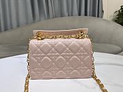 Christian Dior Mini Dior Jolie Top Handle Bag Pink-19cm - 4