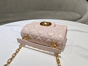 Christian Dior Mini Dior Jolie Top Handle Bag Pink-19cm - 3