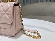 Christian Dior Small Dior Jolie Top Handle Bag Pink-22cm - 4