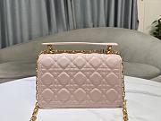 Christian Dior Small Dior Jolie Top Handle Bag Pink-22cm - 3