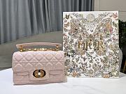 Christian Dior Small Dior Jolie Top Handle Bag Pink-22cm - 2