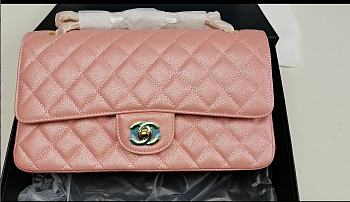 Chanel Medium Classic Flap In Shiny Leather-25cm