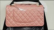 Chanel Medium Classic Flap In Shiny Leather-25cm - 3