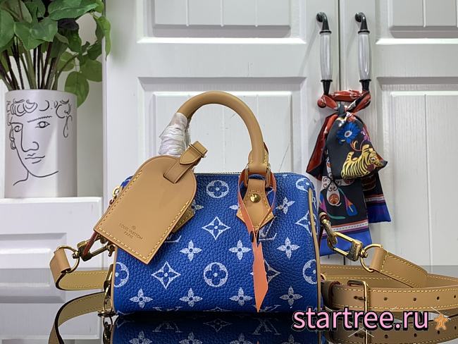 LOUIS VUITTON LV SPEEDY BANDOULIÈRE 18 M24419 Blue-18*12*10CM - 1