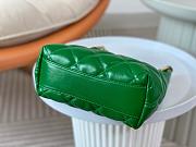 Green Small Hobo Bag Polished Lambskin & Gold-Tone Metal Green-22.5 × 19.5 × 8.5 cm - 4
