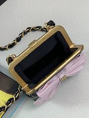 Chanel Chain Clutch Lacquered Nappa & Gold-Tone Metal Black and Pink - 2