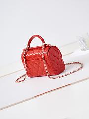 Chanel Small Box Bag Red Patent AS4511 - 13 × 18 × 8.5 cm - 4