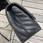 Chanel Coco Handle Chevron Bag Black-29cm - 3