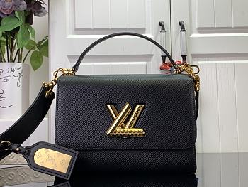 Lousi Vuitton Medium LV EPI Twist M25360 Black - 23x17x9.5cm