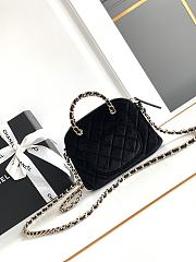 Chanel Chain Clutch Black In Velvet-11*16*5.5cm - 3