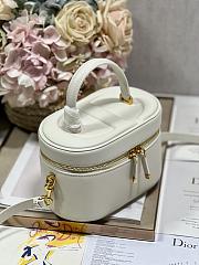 Christian Dior Medium CD Signature Vanity Case White 001 - 3