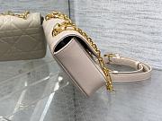 DIOR Miss Daisy Mini Bag Pink lambskin leather oversized rattan-22x12.5x4cm - 4